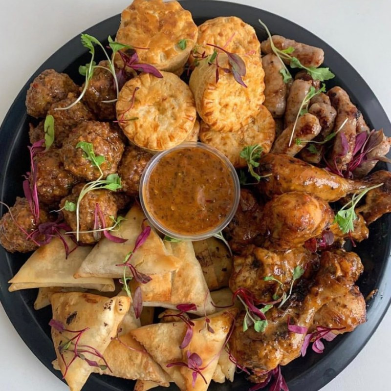 Savoury Finger Food Platter — packaged